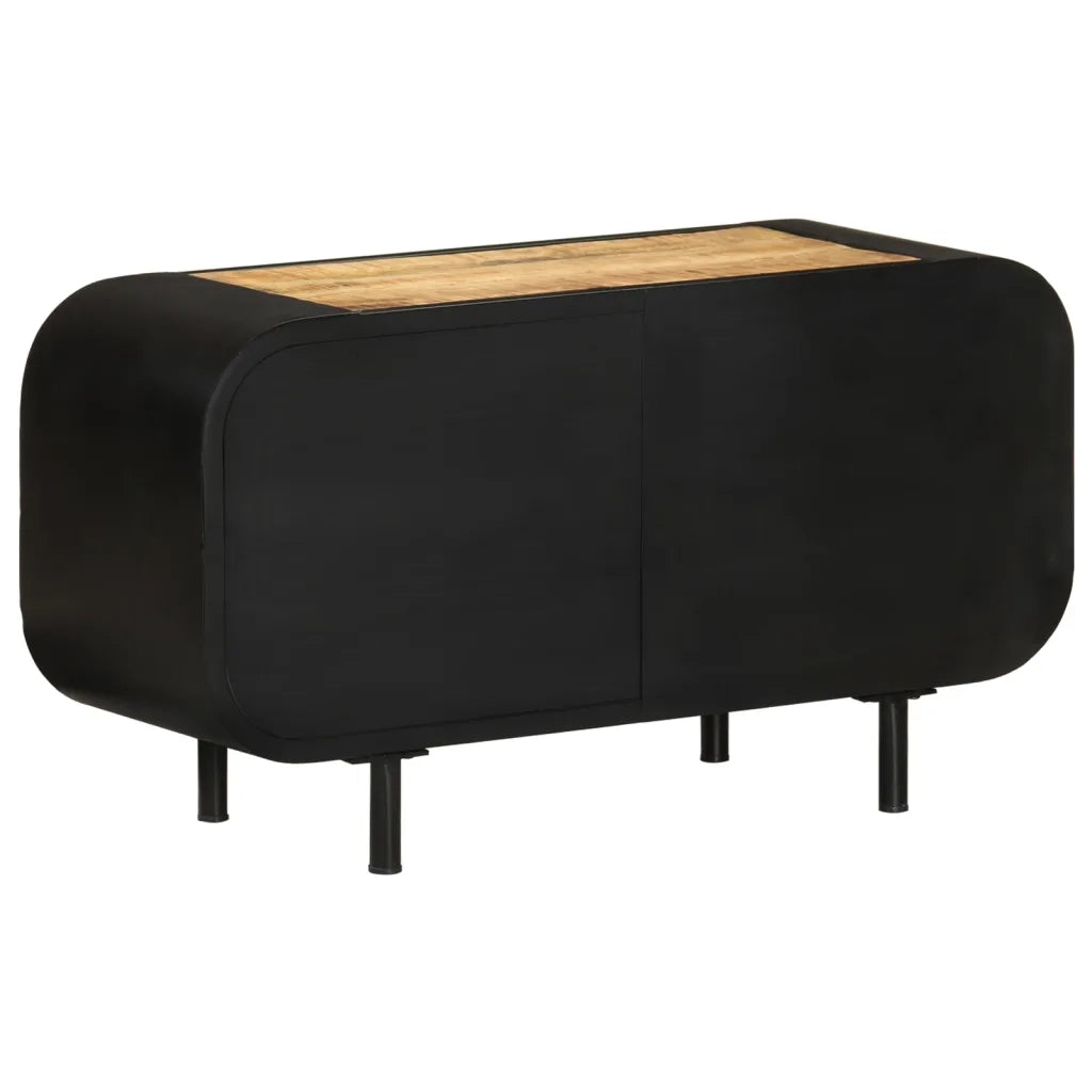 Mobile Porta TV 90x30x48 cm in Legno di Mango Grezzo 328412
