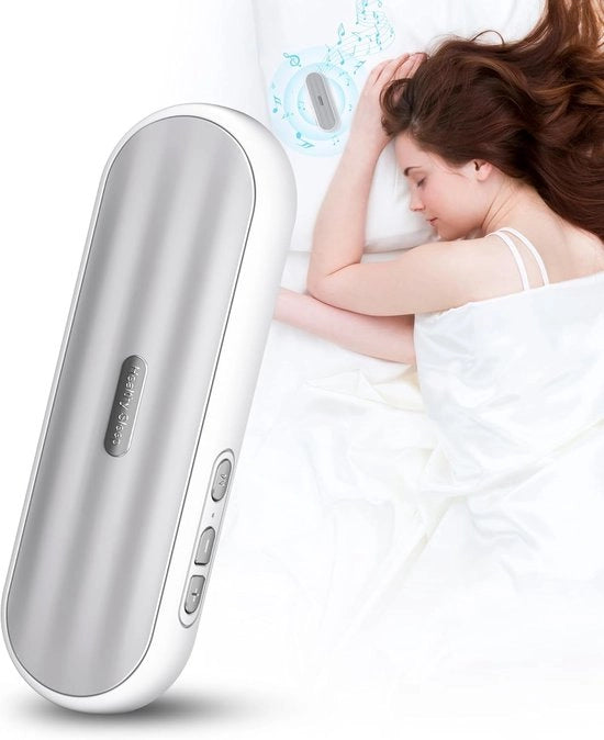 aiutante per dormire portatile con guida per le gambe e rumore bianco di rilassamento