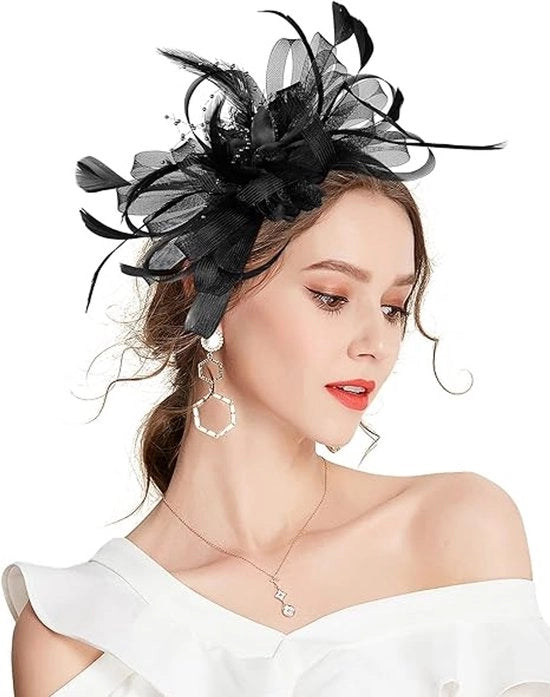 Fascinatore per Capelli Donna – Veletta Fiori Spilla per Capelli – Broche – Matrimonio Festa di Sposa