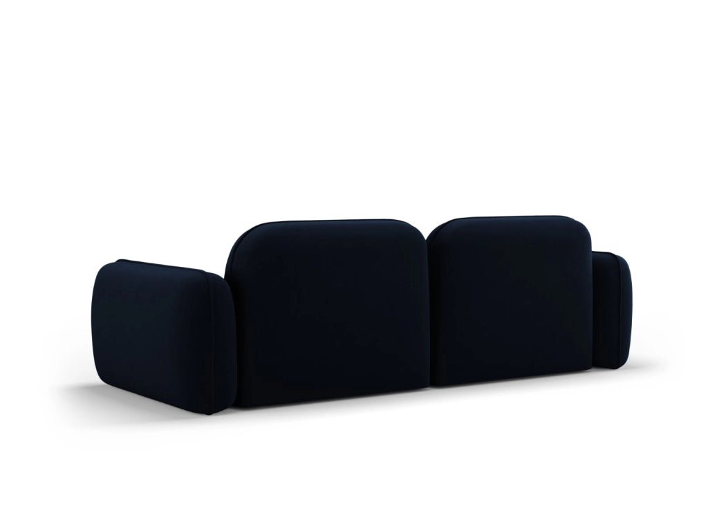 Cosmopolitan Design - Divano modulare "Sydney" 3 posti in velluto blu reale 