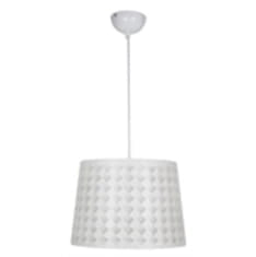 Lampada a sospensione Candellux Orlando bianca Ø35 E27