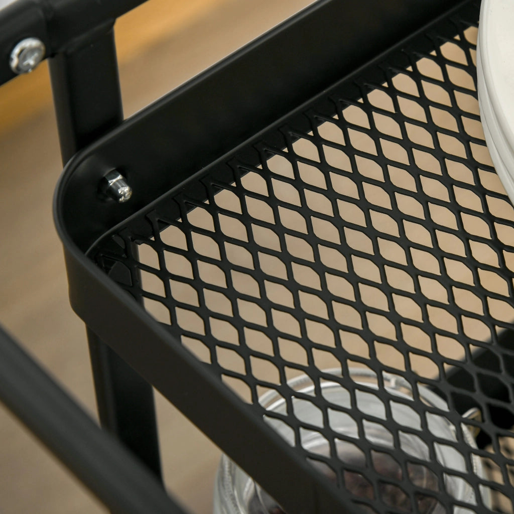 Carrello portaoggetti per scrivania ¨C zephmum ¨C nero 51.5x32x75.6 cm