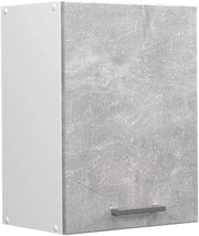Pensile da cucina R-Line, Calcestruzzo, 45 cm, per la libera combinazione all'interno di sistemi cucina modulari