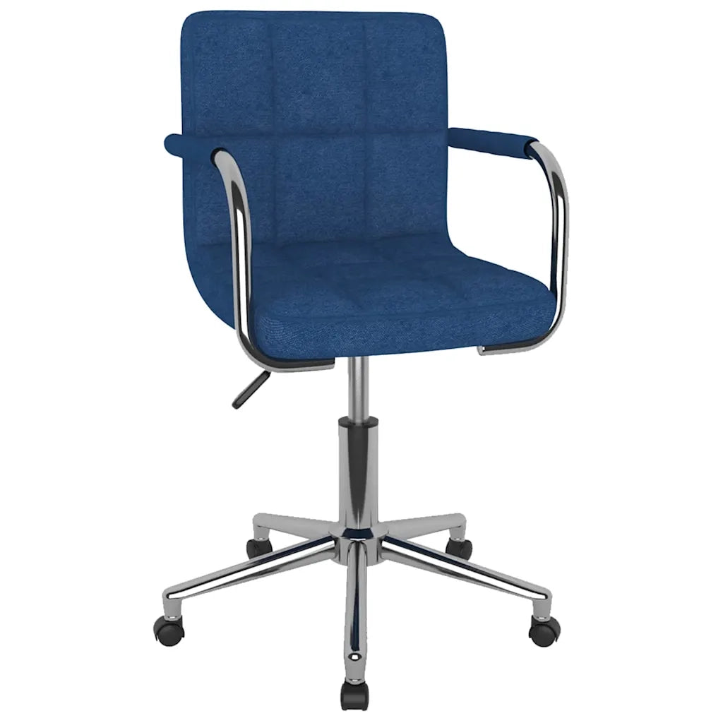 Sedia da Ufficio Girevole Blu in Tessuto 334795