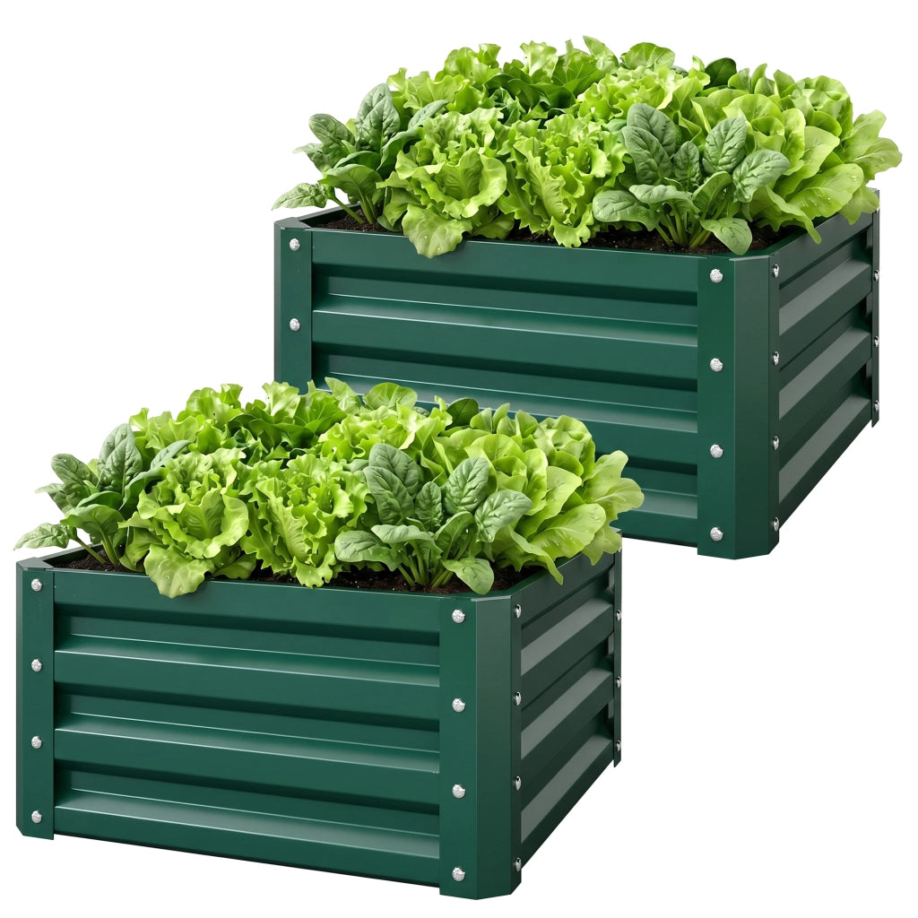 Fioriera Rialzata Giardino ¨C Zephmum ¨C Verde 60x60x30.5 cm
