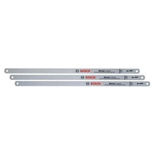 Set di lame per seghetto alternativo Bosch Clean da 300 mm, 3 pezzi (lama bimetallica resistente per tagli puliti)