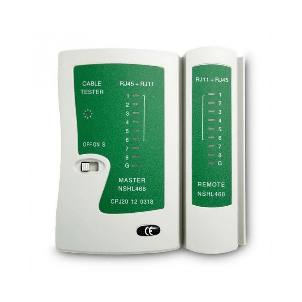 Trade Shop - Tester Di Rete Cavi Lan Con Led Ethernet Telefonico Rj45  Rj11 Sy - 468 -