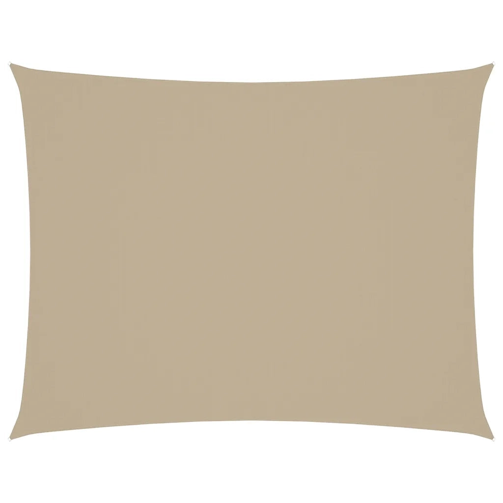 Parasole a Vela Oxford Rettangolare 5x6 m Beige 135164