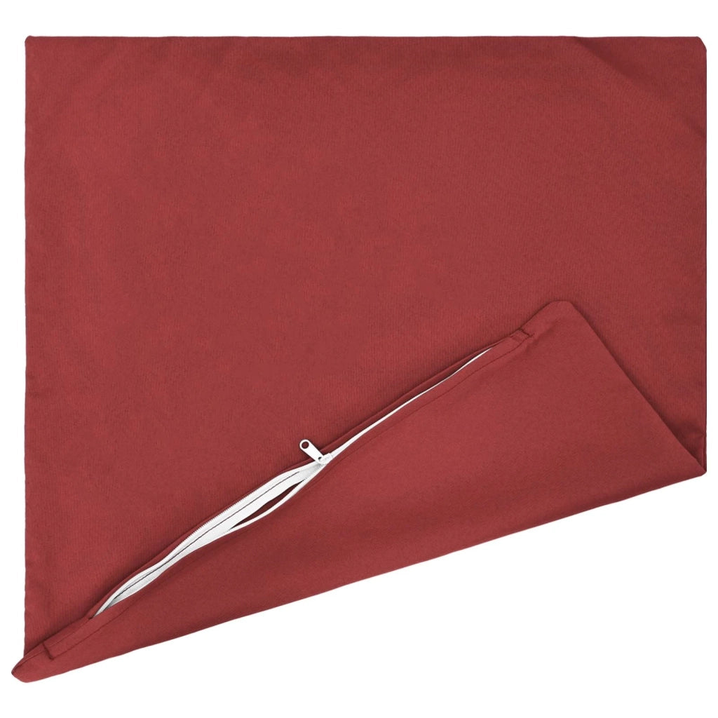 Federa 6 pcs HEERLEN Rosso Vino 60 x 60 cm Poliestere 912712