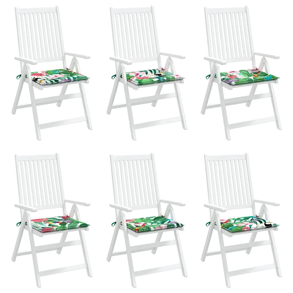 Cuscini per Sedia 6 pz Multicolore 40x40x4 cm in Tessuto 361019
