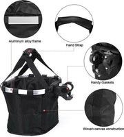 Porta cane per bicicletta - Portatile - Cesto per cane nero - Cesto per cane da portare in bicicletta - Cesto per cane da portare davanti - Cesto per cane elettrica bicicletta - Tasca per cane da bicicletta - Cesto per cane da portare davanti