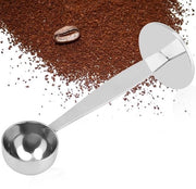Pietanza per caffè e tè 2 in 1 - Tamper e cucchiaio - 18 cm - Sicura per alimenti - Resistente al lavastoviglie - Ideale per caffè e tè - Cucchiaio per caffè