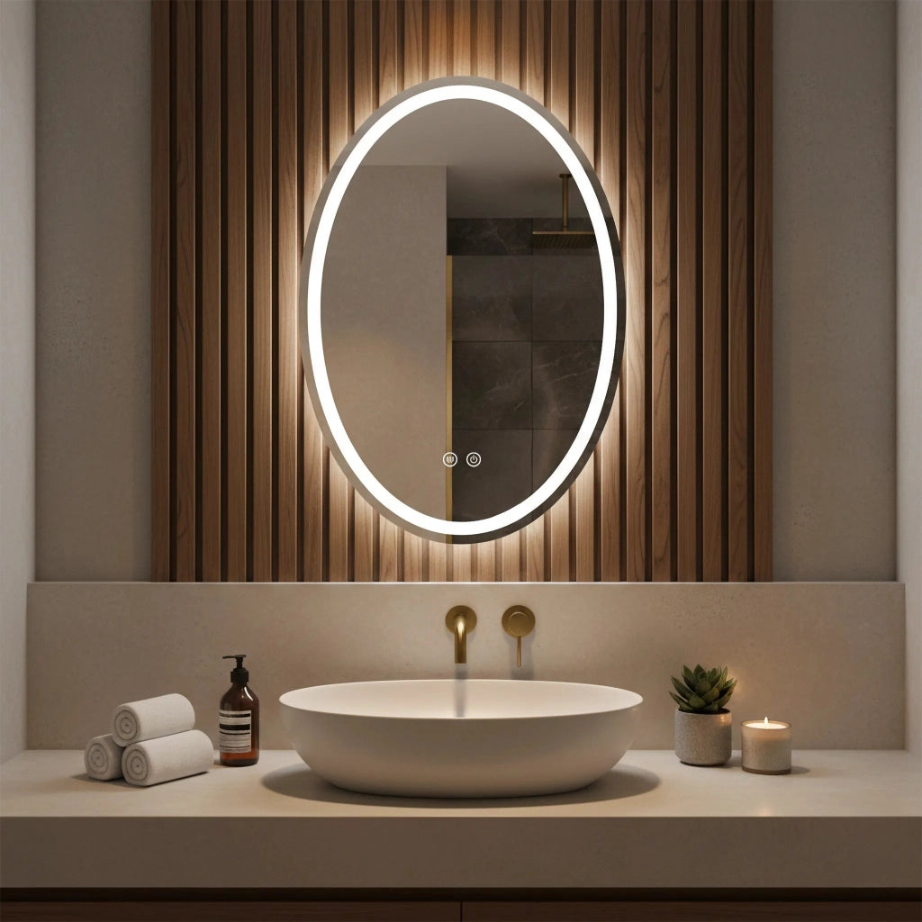Specchio Led Marco 50x70 Cm