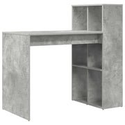 Scrivania | Tavolo da Ufficio Grigio cemento 108 x 55 x 103.5 cm Legno multistrato
