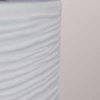 Camino a Bioetanolo Braciere da Pavimento Ø35xh55 cm per Interno ed Esterno Raffaello Bianco Perla