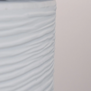 Camino a Bioetanolo Braciere da Pavimento Ø35xh55 cm per Interno ed Esterno Raffaello Bianco Perla