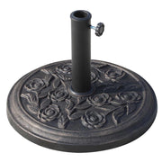 BASE PER OMBRELLONE DA 9 KG IN RESINA PER PALI 38-48MM COLORE BRONZO