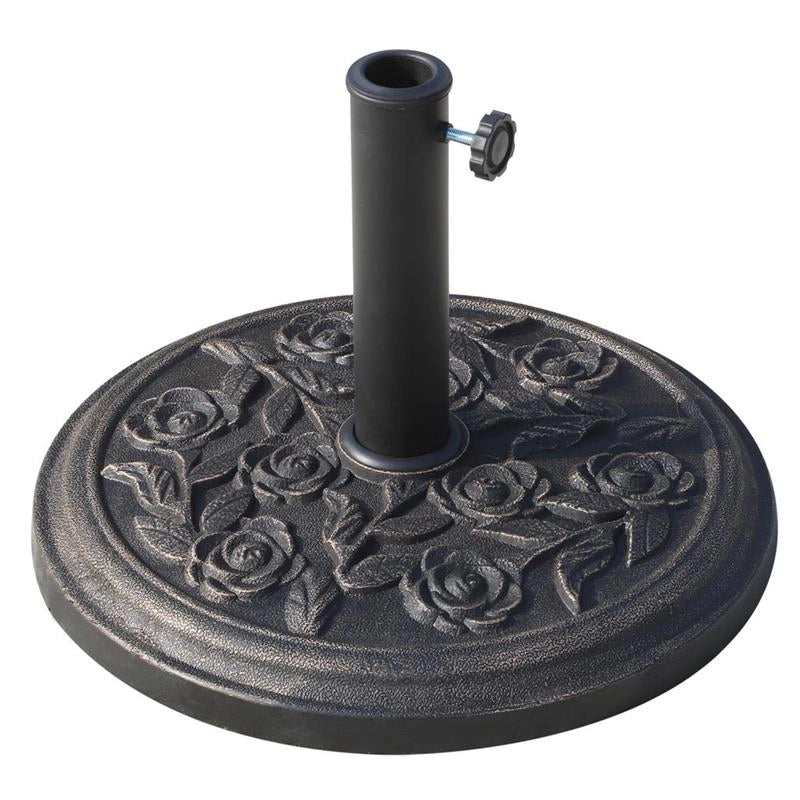 BASE PER OMBRELLONE DA 9 KG IN RESINA PER PALI 38-48MM COLORE BRONZO