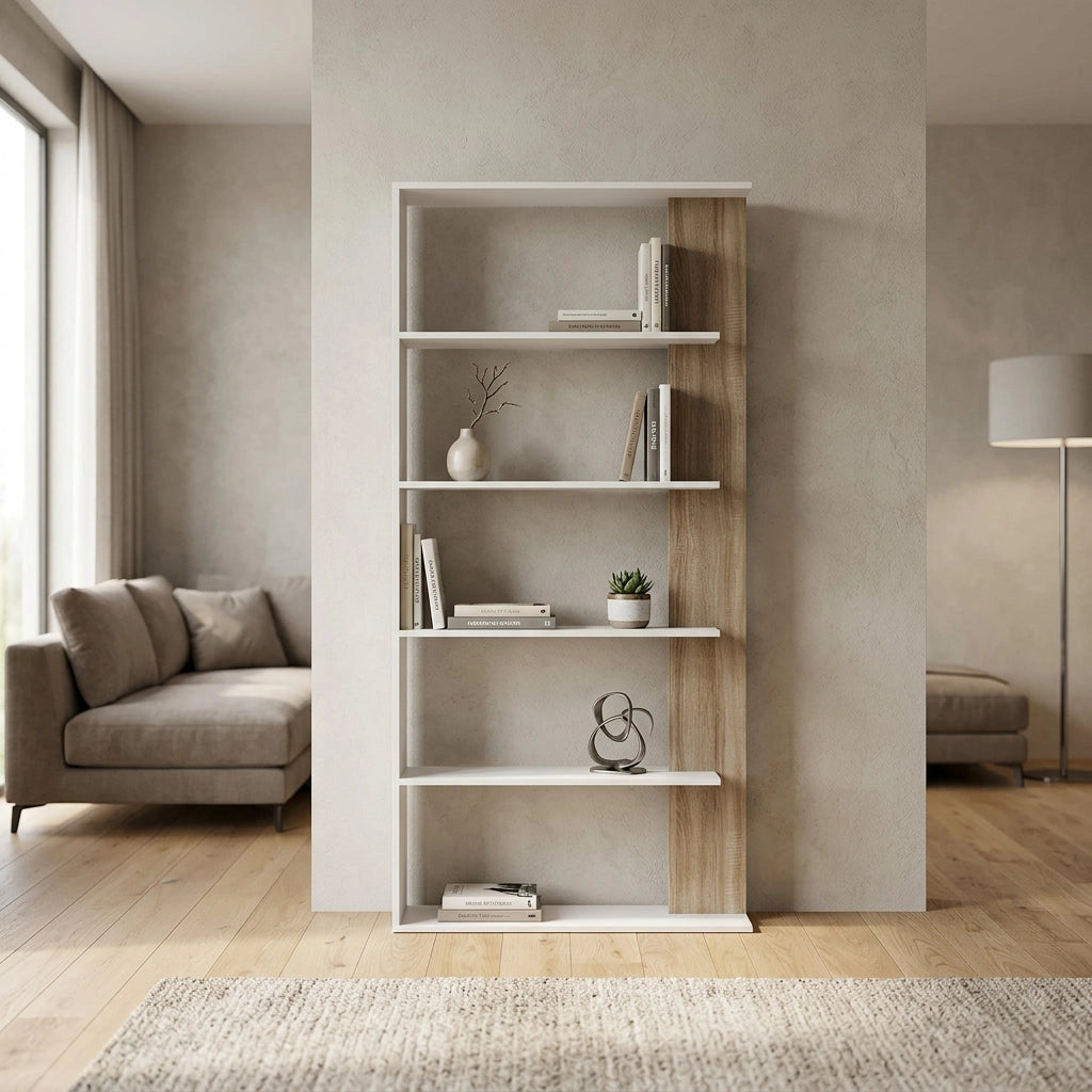 Libreria Moderna di Design in Legno Composito cm 90x23 5x180 - SCAF