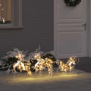 Renne LED con 60 LED 3 pcs Bianco caldo PET