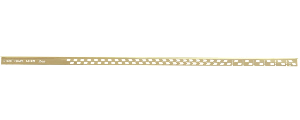 Profilo Doccia Pendenzato 140cm Brush Gold destra
