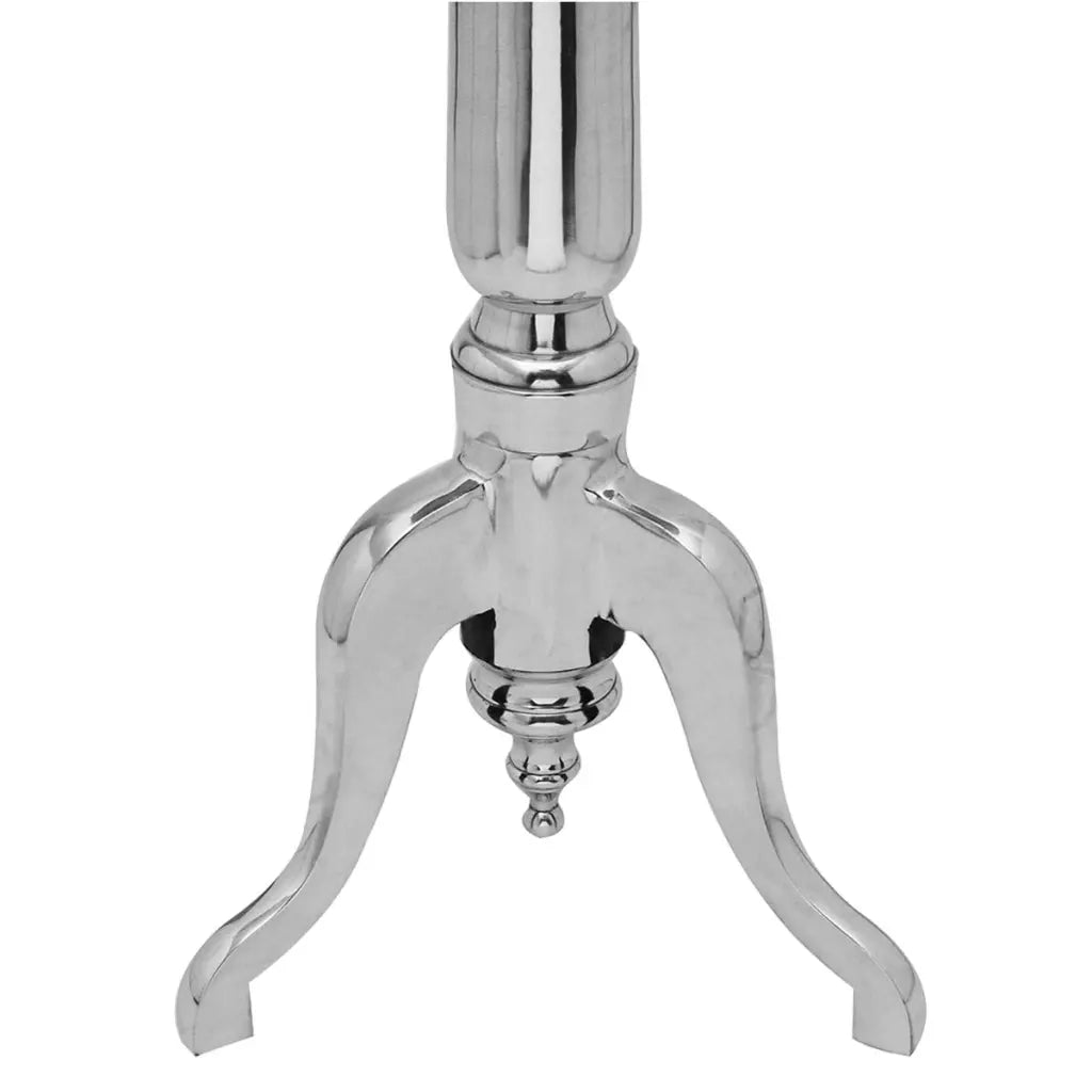 Tavolino da Salotto Rotondo in Alluminio Argentato cod mxl 10182