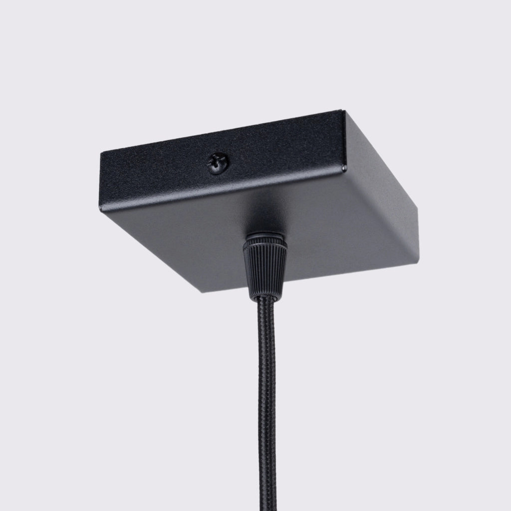 Lampada a sospensione GRAVIO in alluminio tubo nero GU10