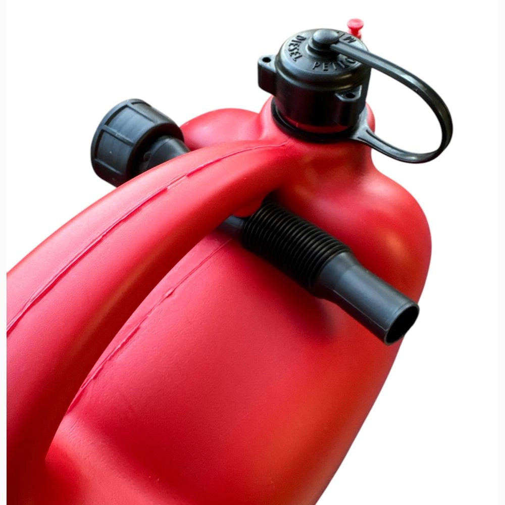 Tanica per Carburante in Polietilene rinforzato con Boccaglio Ermetico e maniglia 5 Litri