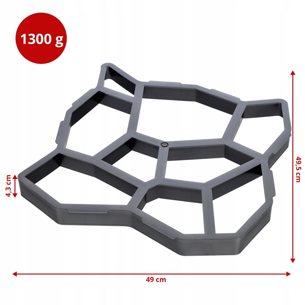 KADAX - Cassettiera per pavimentazione, calcestruzzo, pietra, bituminosi, matrice solida 50x50cm