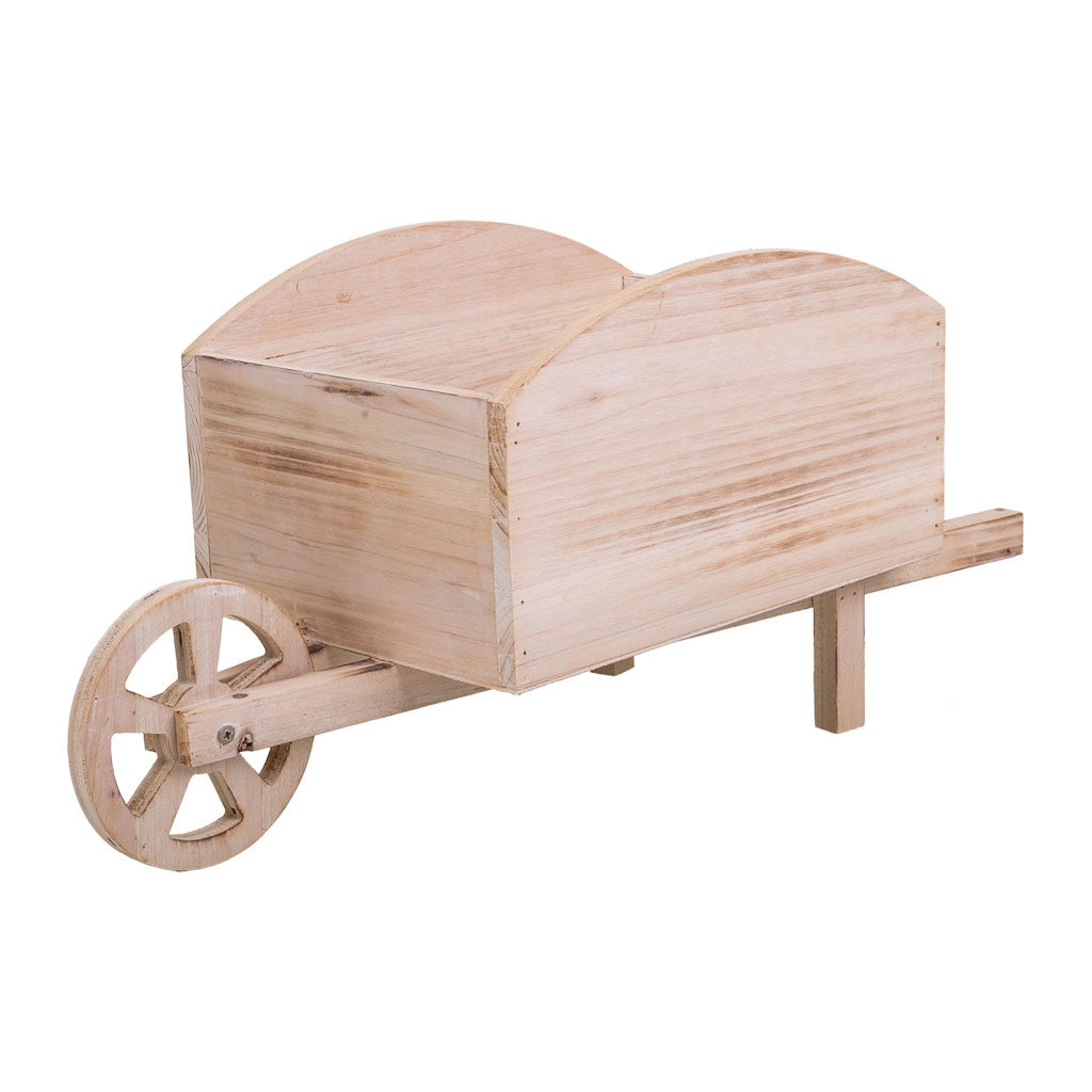 Carrello portafiori in legno marrone 48x19,1x22,4h