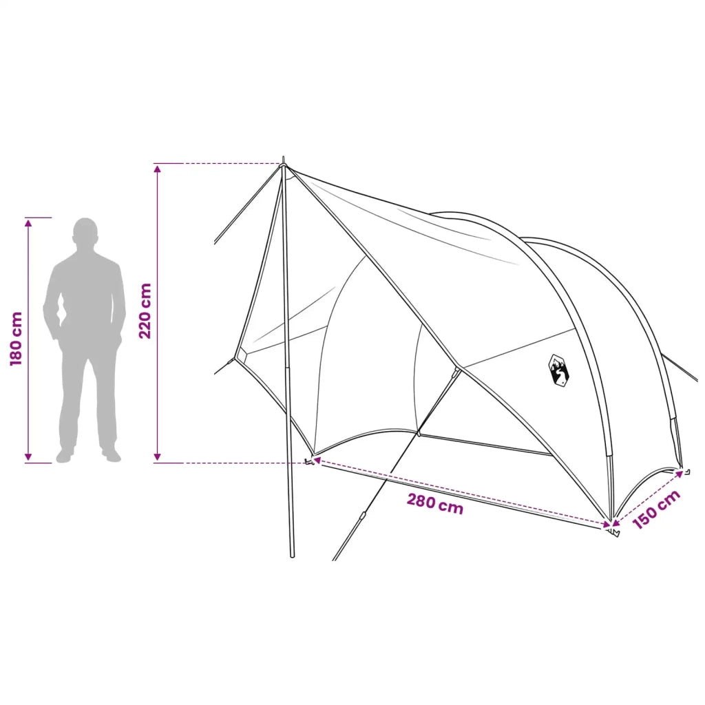 Tenda da coda resistente all'acqua Grigio e arancione 42028561