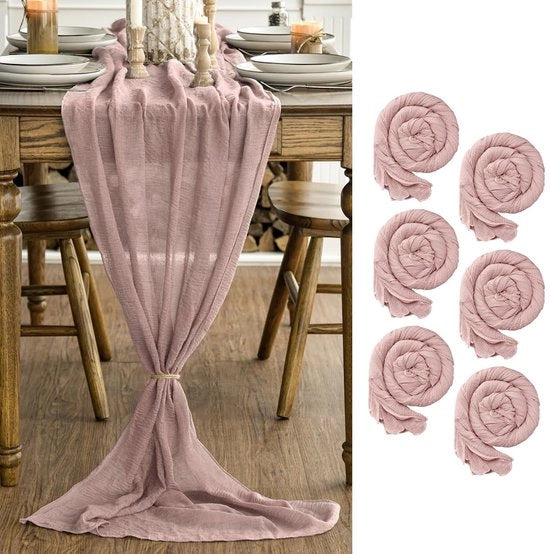 Telaio Bohemien in Metallo da 80 x 300 cm, 6 pezzi in Rosa