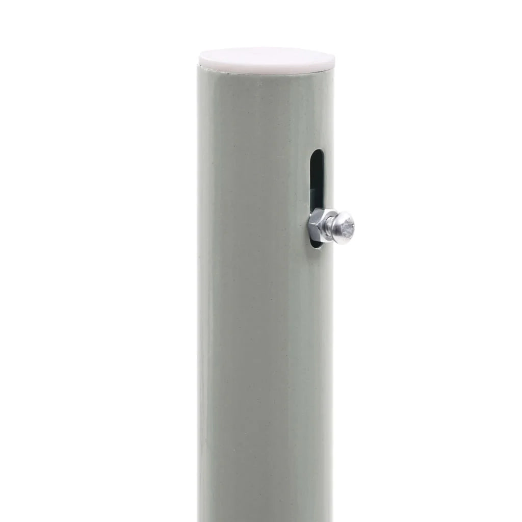 Tenda da sole laterale retrattile/schermo privacy per patio giardino terrazza balcone 120 x 300 cm grigio 02_0007083