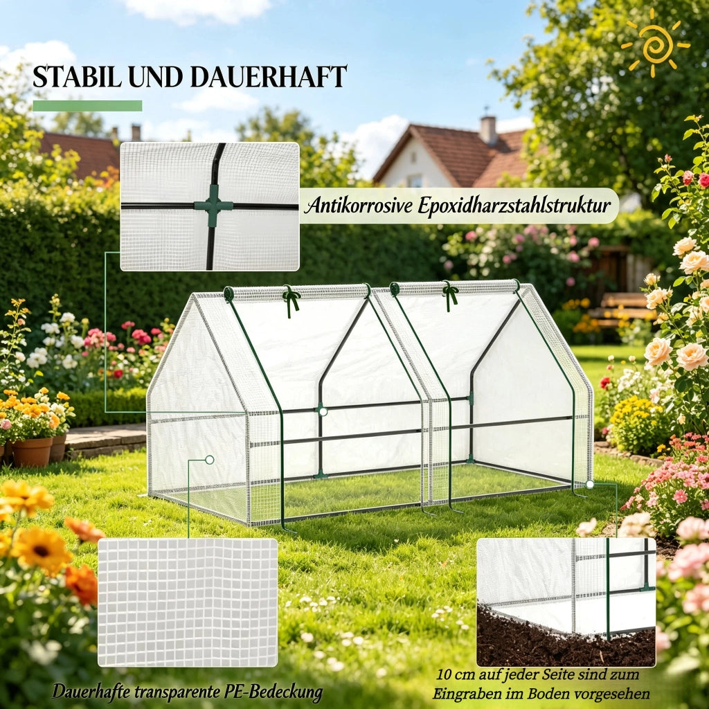 Tenda protettiva per piante dal design pratico, serra in alluminio per il giardino, mini serra compatta (solo con mini serra)