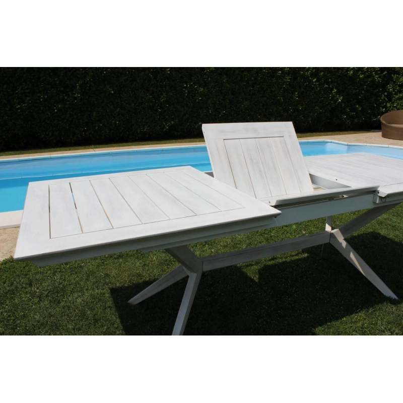 TAVOLO BALI 150/200 X 90 BIANCO