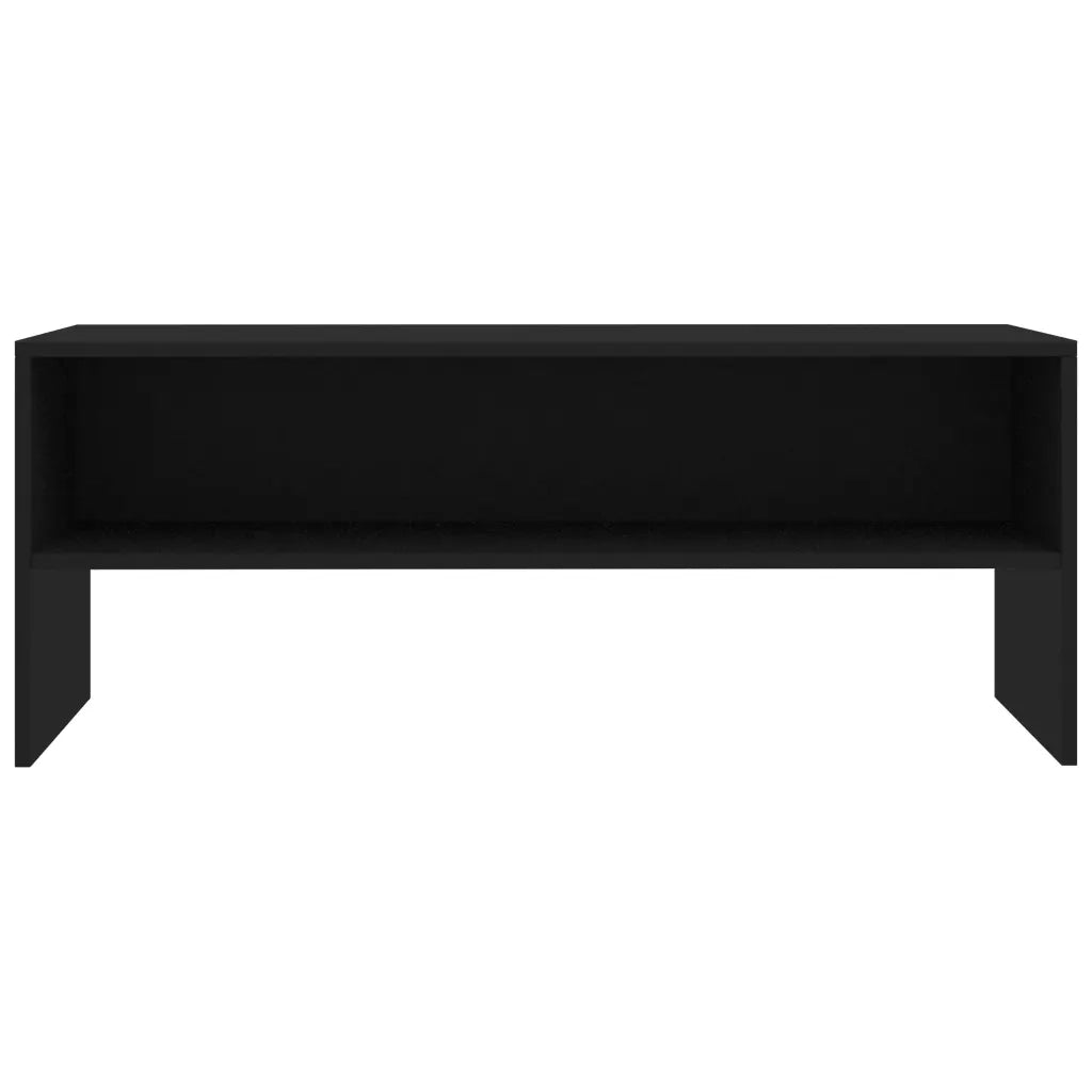 Mobile TV Nero 100x40x40 cm in Truciolato