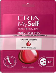 FRIA MASCHERA PER IL VISO MYSELF EFFETTO ILLUMINANTE CON CACAO E GINSENG