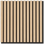 Pannello acustico - assorbente di rumore - riduttore di ronzio - migliora l'acustica - 52 cm x 52 cm x 2,2 cm finitura a imitazione di quercia in legno di fineitura