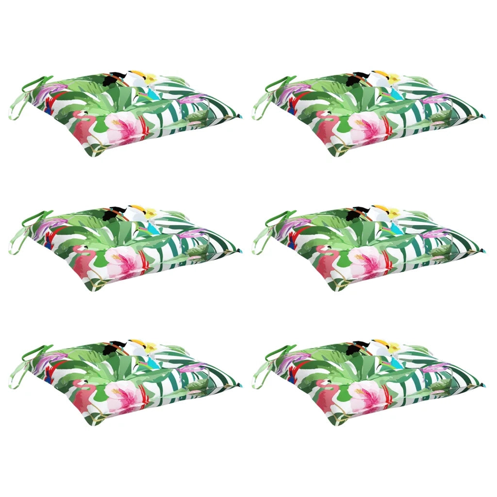 Cuscini per Sedia 6 pz Multicolori 50x50x7 cm in Tessuto Oxfordcod mxl 119579