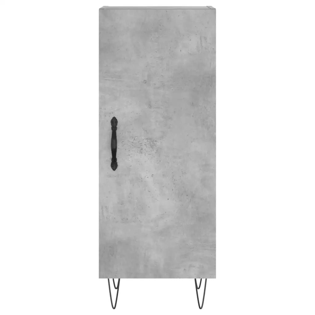 vidaXL Credenza Grigio Cemento 34,5x34x180 cm in Legno Multistrato