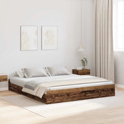 Struttura letto con contenitore Legno vecchio 200 x 200 cm 3335267