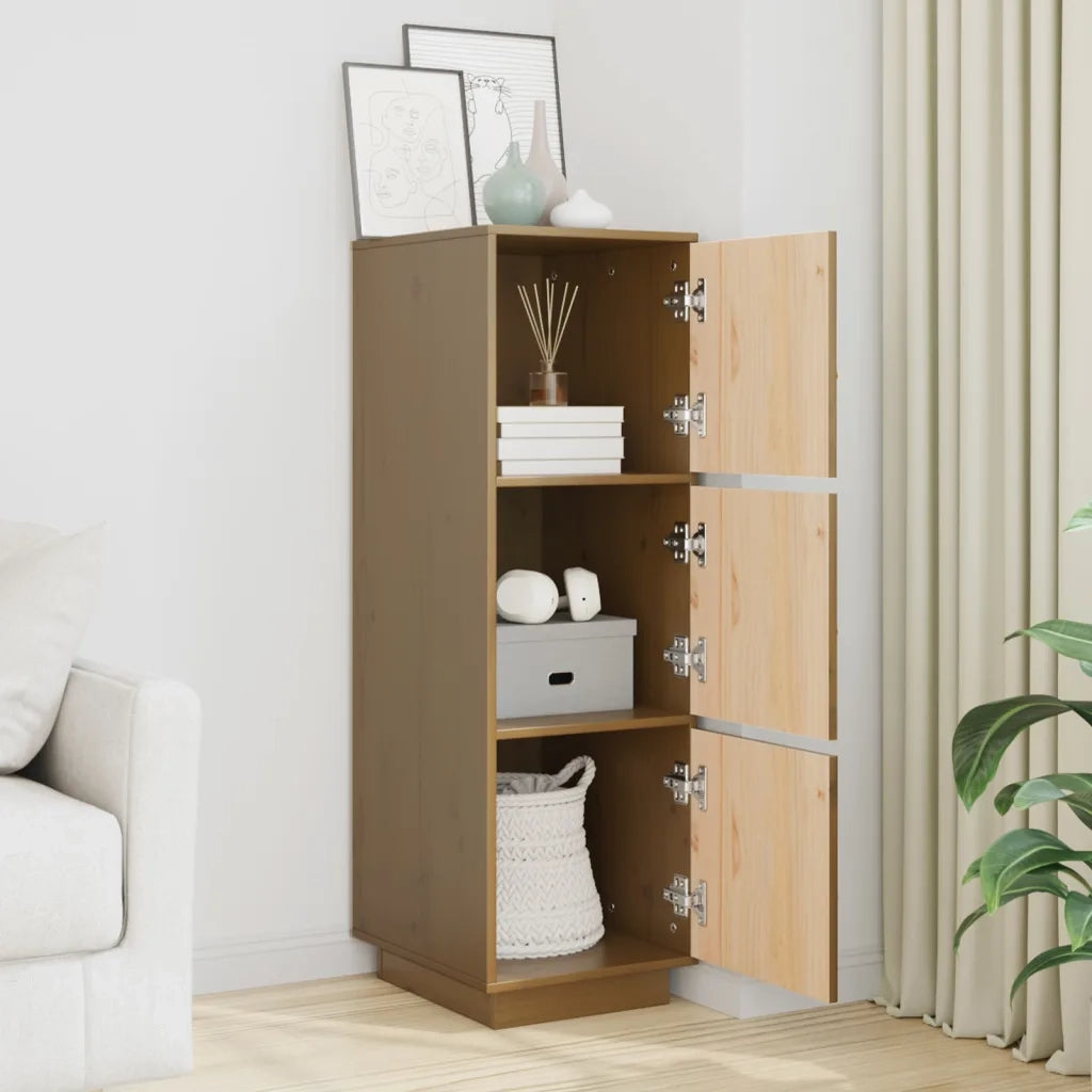 Credenza ambra 34x40x108,5 cm in Legno Massello di Pino 820170