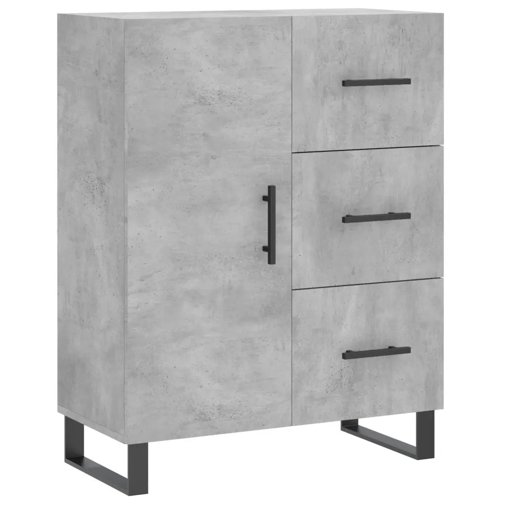 Credenza Grigio Cemento 69,5x34x180 cm in Legno Multistrato 3195927