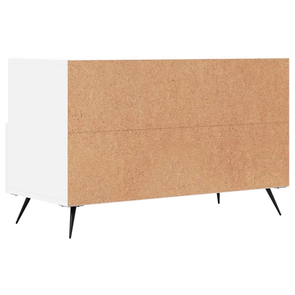 Mobile Porta TV Bianco 80x36x50 cm in Legno Multistrato 828940