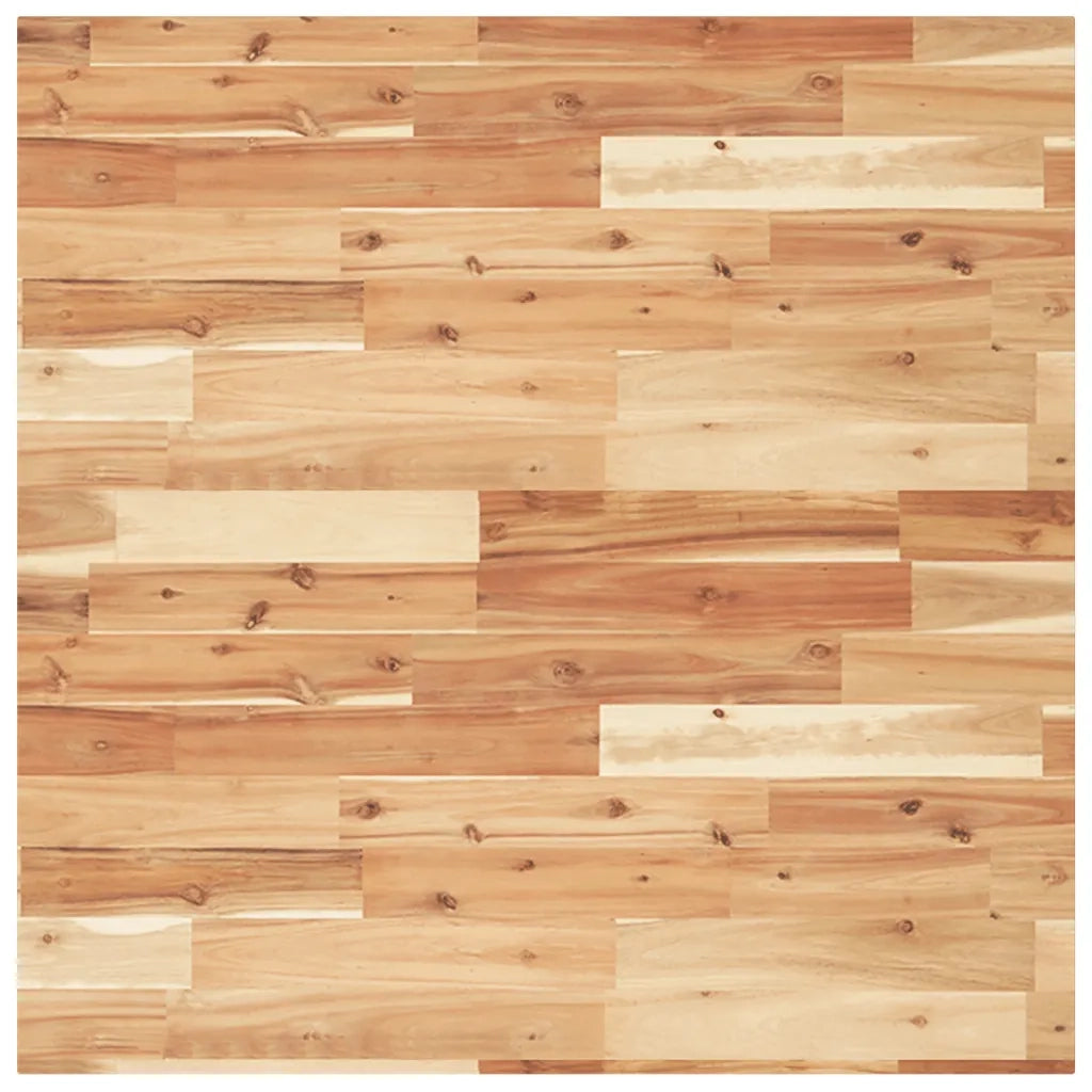 Piano Tavolo Quadrato 90x90x2 cm in Legno Massello di Acacia 4008723