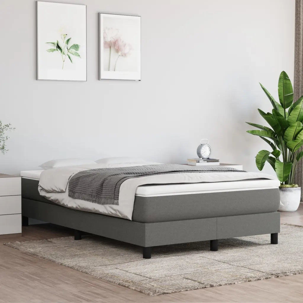 Giroletto senza Materasso Grigio Scuro 120x200 cm Tessuto
