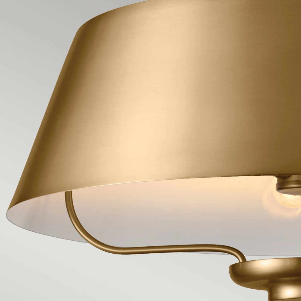 Sospensione Luella Kichler ottone Ø41cm 3xE14 regolabile