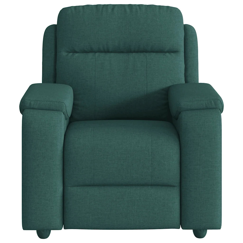 Divano Sedia-Poltrona Reclinabile in Tessuto Verde Scuro 667884