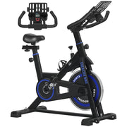 Bicicletta Statica ¨C zephmum ¨C Blu, Resistenza Regolabile, Volano 8 kg, LCD