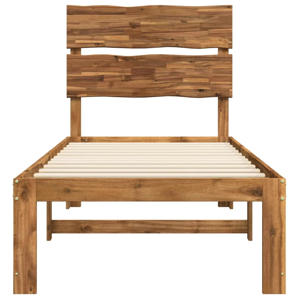 Letto Singolo con Testiera ROSTOCK Naturale 90 x 200 cm 903498